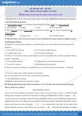 Đề thi học kì 2 Tiếng Anh 10 Global Success - Đề số 6